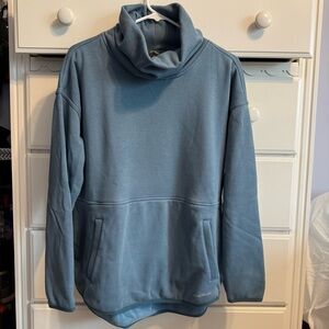 Eddie Bauer Blue Cowl Neck Pullover